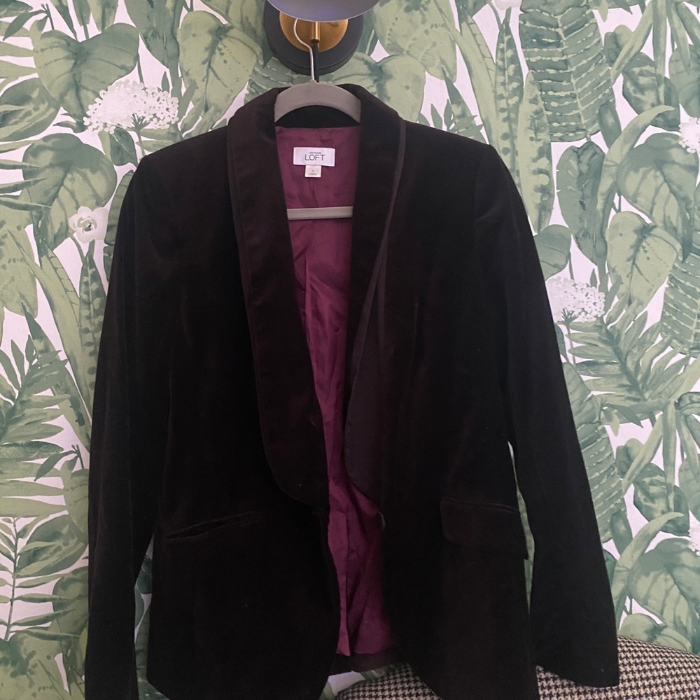 Loft Purple Blazer size 6 used once